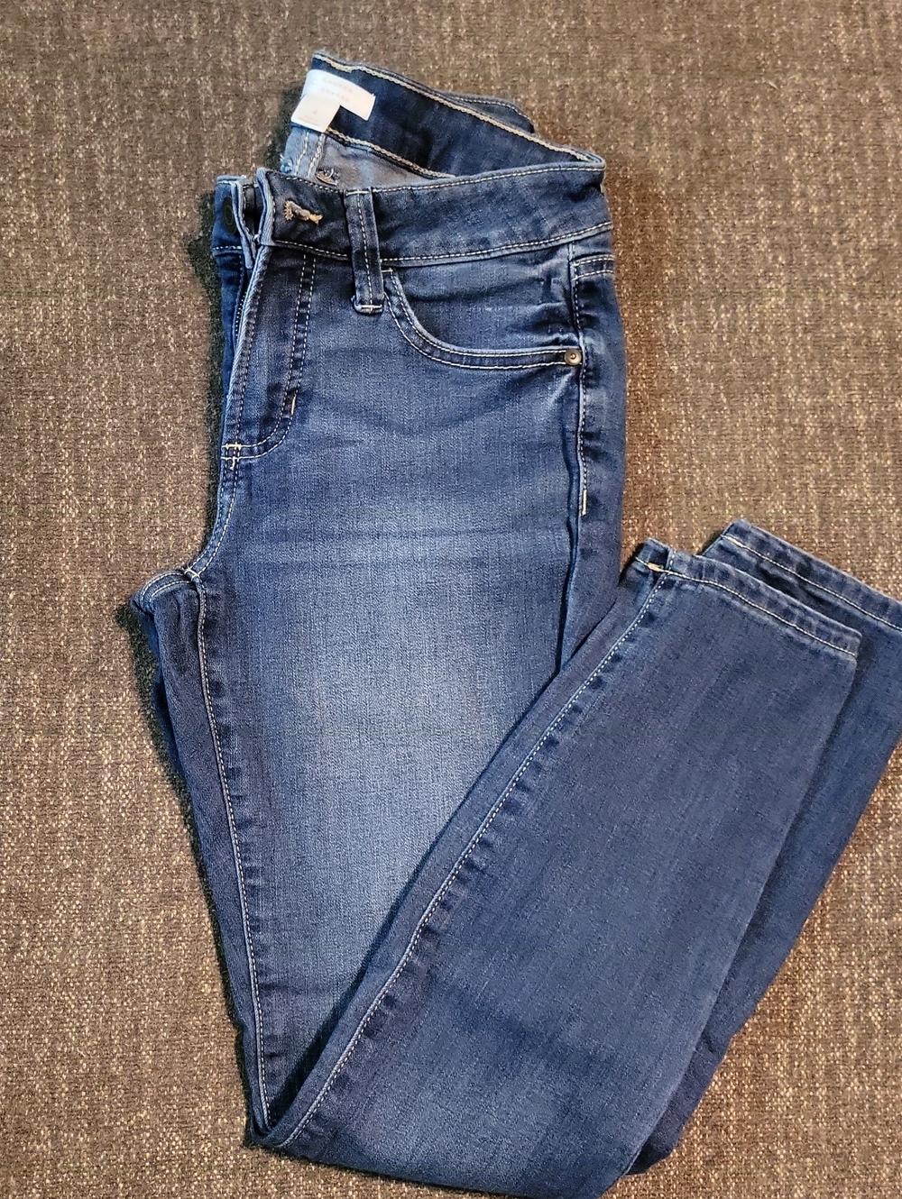 Lauren Conrad Women's Blue Mid Rise Skinny Jeans